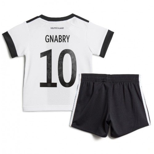Fotbalové Dres Německo Serge Gnabry #10 Dětské Domácí MS 2022 Krátký Rukáv (+ trenýrky)